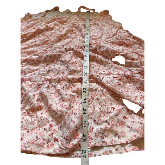 Old Navy Women’s Size L Pink Floral Rayon Spaghetti Strap Sundress Boho - Picture 9 of 11